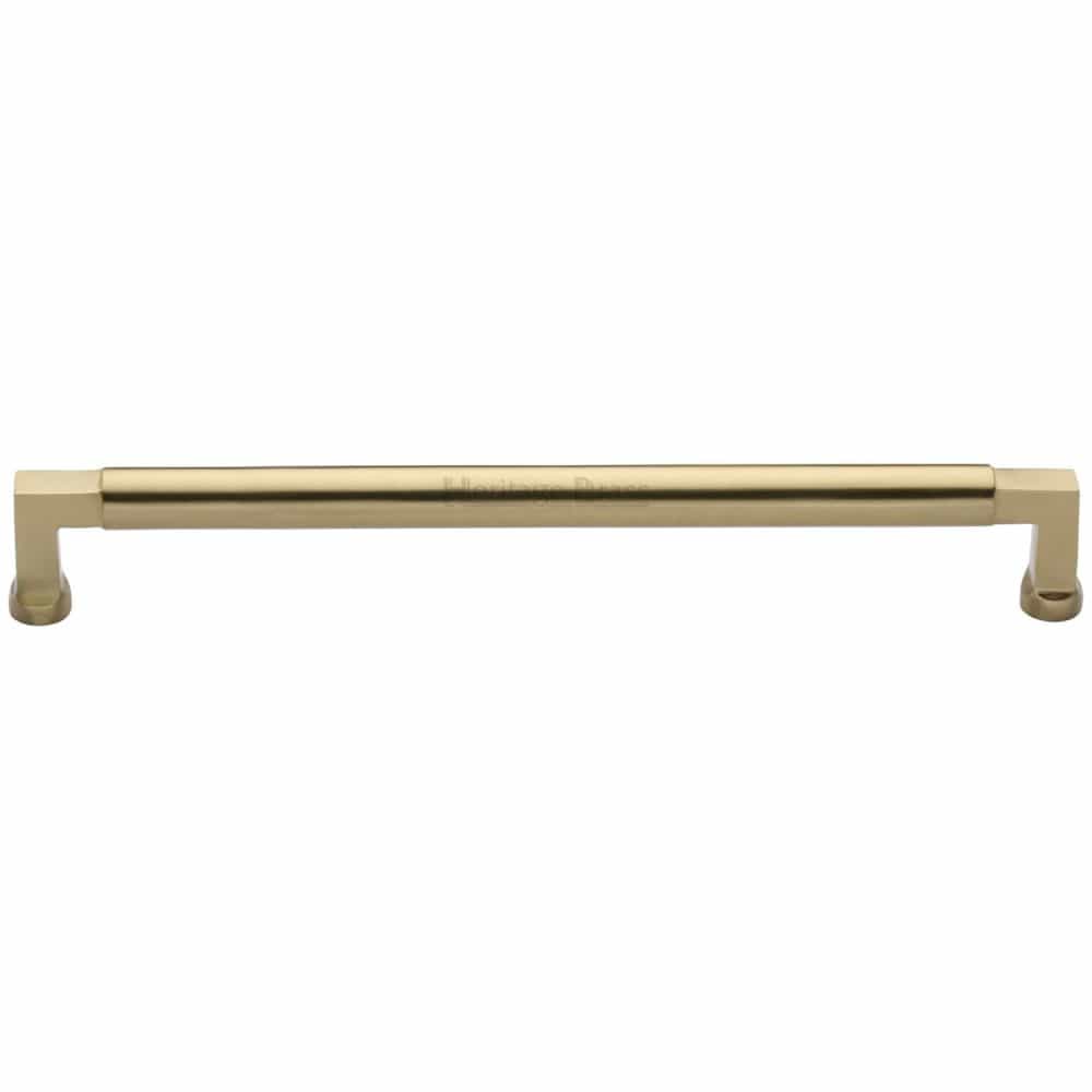 Heritage Brass Cabinet Hardware Satin Brass / Cabinet Pull Handles / 320mm c/c Heritage Brass - Cabinet Pull Bauhaus Design 320mm CTC Satin Brass Finish