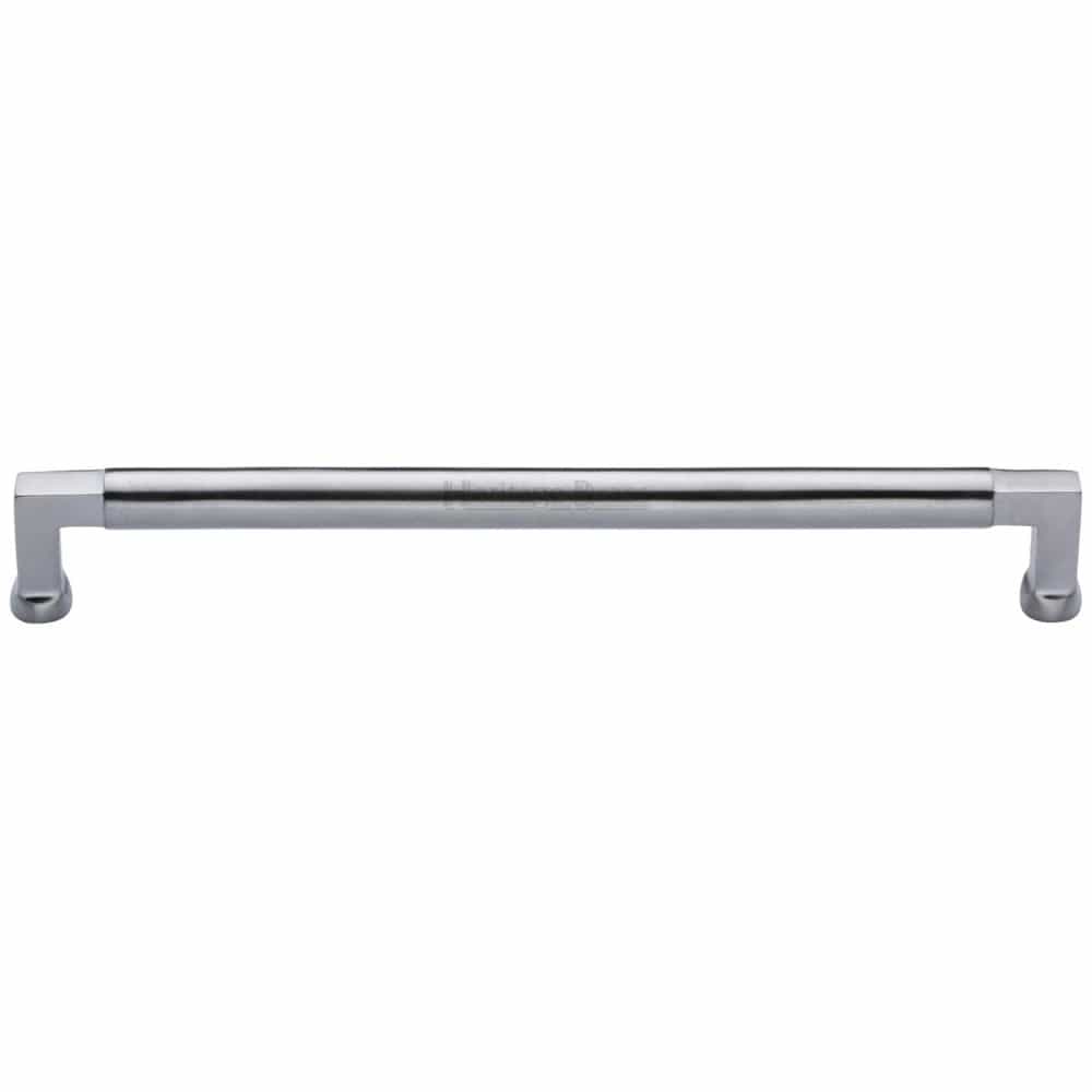 Heritage Brass Cabinet Hardware Satin Chrome / Cabinet Pull Handles / 320mm c/c Heritage Brass - Cabinet Pull Bauhaus Design 320mm CTC Satin Chrome Finish