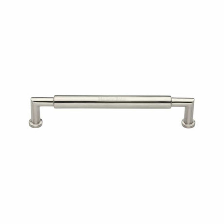 Heritage Brass Cabinet Hardware Satin Nickel / Cabinet Pull Handles / 101mm c/c Heritage Brass - Cabinet Pull Bauhaus Round Design 101mm CTC Satin Nickel Finish