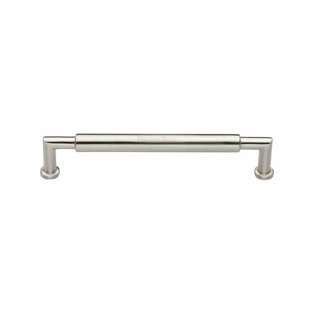 Heritage Brass Cabinet Hardware Satin Nickel / Cabinet Pull Handles / 101mm c/c Heritage Brass - Cabinet Pull Bauhaus Round Design 101mm CTC Satin Nickel Finish