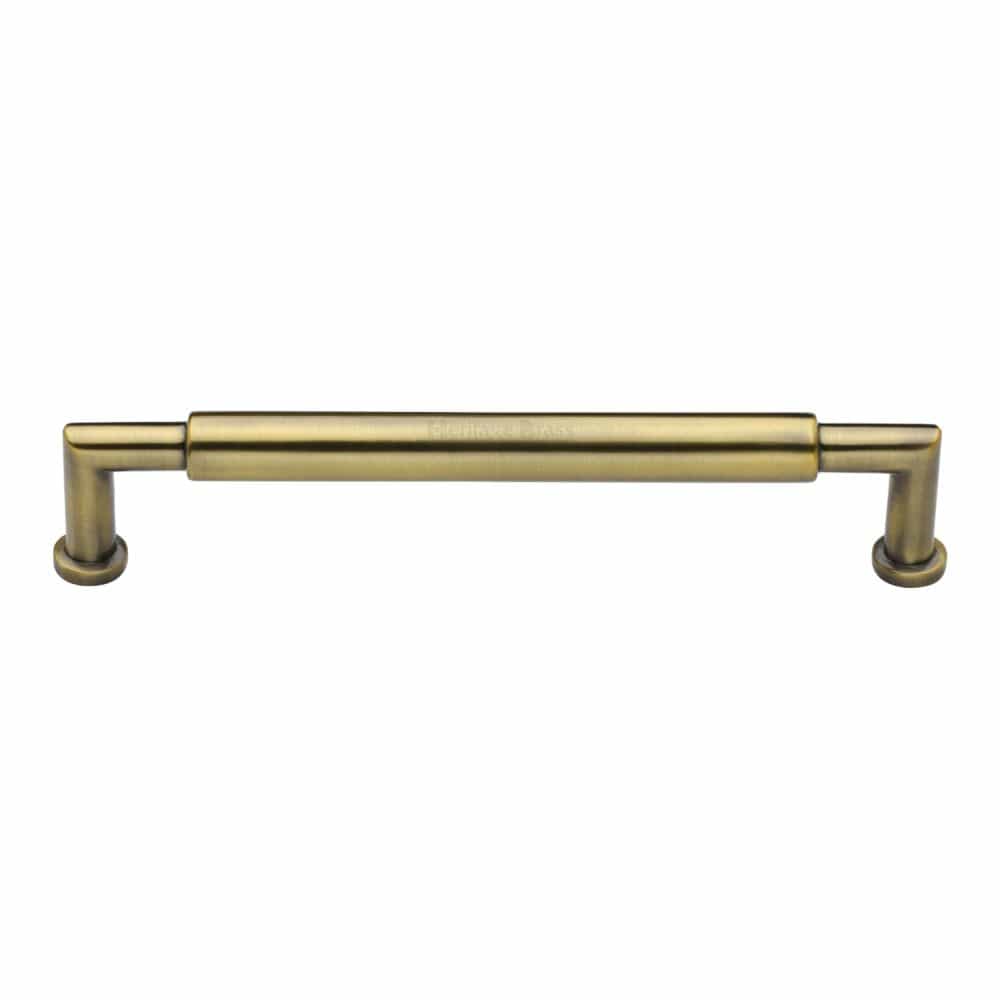 Heritage Brass Cabinet Hardware Antique Brass / Cabinet Pull Handles / 203mm c/c Heritage Brass - Cabinet Pull Bauhaus Round Design 203mm CTC Antique Brass Finish