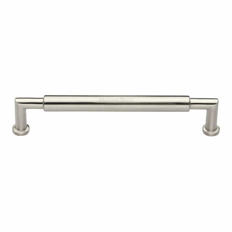 Heritage Brass Cabinet Hardware Satin Nickel / Cabinet Pull Handles / 203mm c/c Heritage Brass - Cabinet Pull Bauhaus Round Design 203mm CTC Satin Nickel Finish