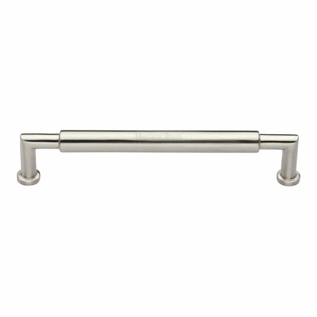 Heritage Brass Cabinet Hardware Satin Nickel / Cabinet Pull Handles / 203mm c/c Heritage Brass - Cabinet Pull Bauhaus Round Design 203mm CTC Satin Nickel Finish