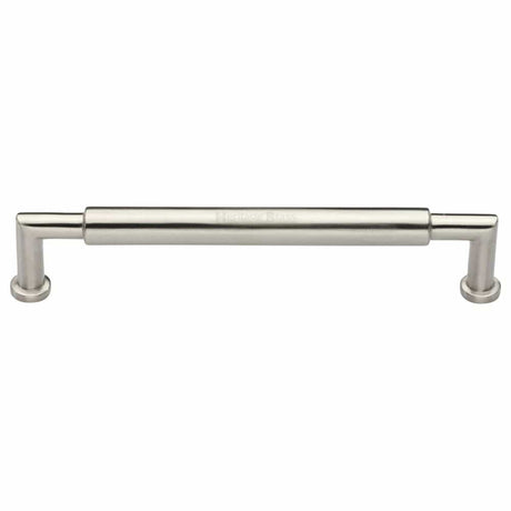 Heritage Brass Cabinet Hardware Satin Nickel / Cabinet Pull Handles / 254mm c/c Heritage Brass - Cabinet Pull Bauhaus Round Design 254mm CTC Satin Nickel Finish
