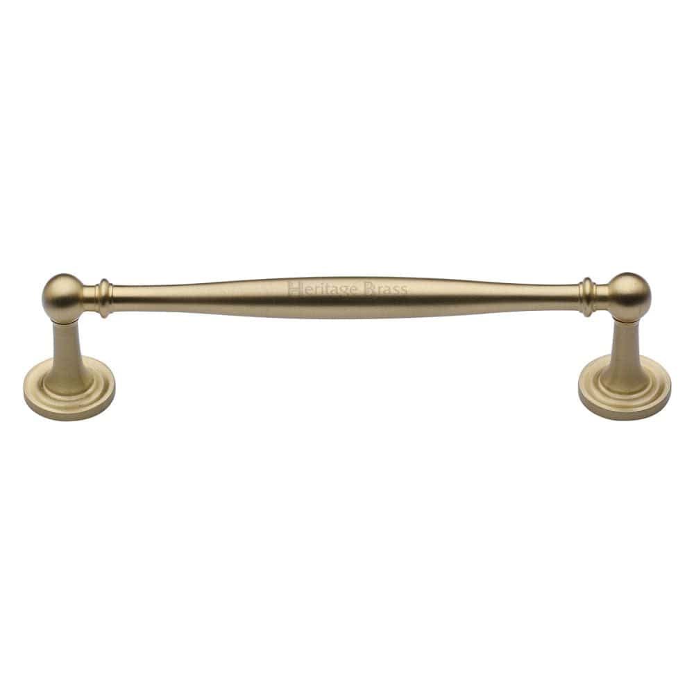 Heritage Brass Cabinet Hardware Satin Brass / Cabinet Pull Handles / 152mm c/c Heritage Brass - Cabinet Pull Colonial Design 152mm CTC Satin Brass Finish