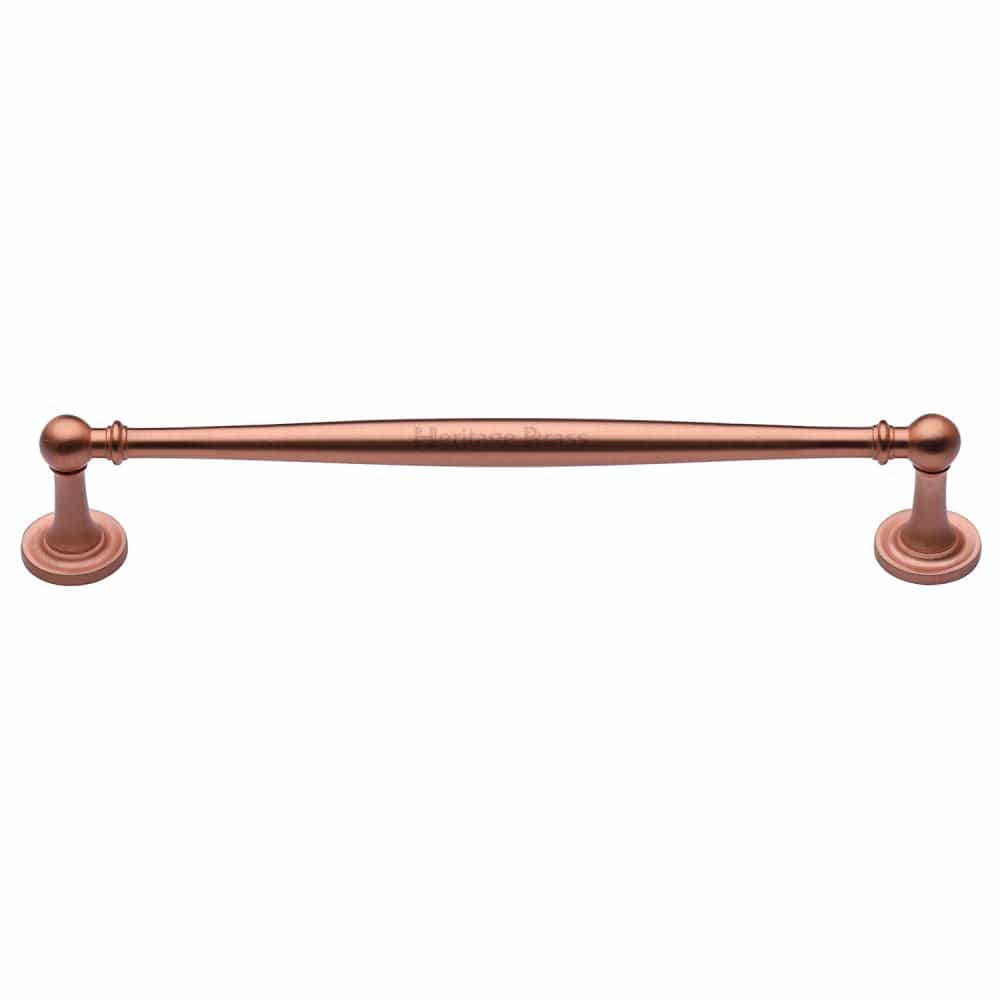 Heritage Brass Cabinet Hardware Satin Rose Gold / Cabinet Pull Handles / 203mm c/c Heritage Brass - Cabinet Pull Colonial Design 203mm CTC Satin Rose Gold Finish