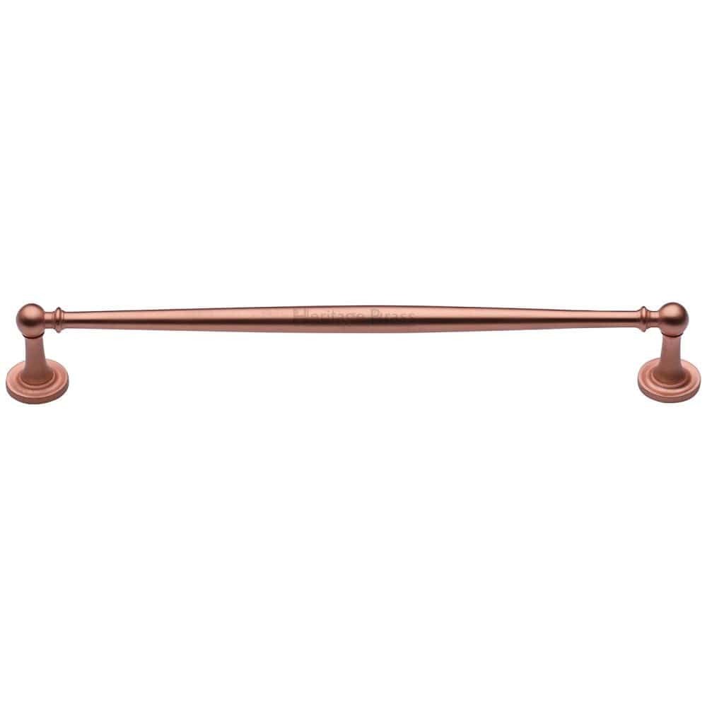 Heritage Brass Cabinet Hardware Satin Rose Gold / Cabinet Pull Handles / 254mm c/c Heritage Brass - Cabinet Pull Colonial Design 254mm CTC Satin Rose Gold Finish