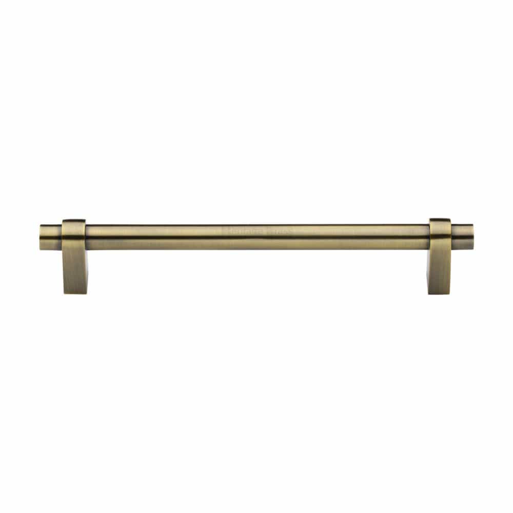 Heritage Brass Cabinet Hardware Antique Brass / Cabinet Pull Handles / 192mm c/c Heritage Brass - Cabinet Pull Industrial Design 192mm CTC Antique Brass Finish