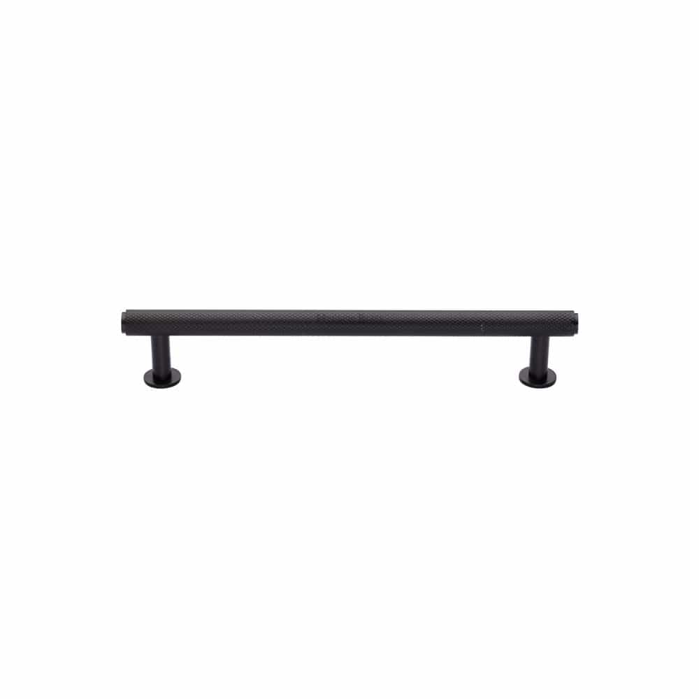Heritage Brass Cabinet Hardware Matt Bronze / Cabinet Pull Handles / 96mm c/c Heritage Brass - Cabinet Pull Knurled Design with Rose 96mm CTC Matt Bronze Fini