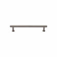 Heritage Brass Cabinet Hardware Satin Nickel / Cabinet Pull Handles / 96mm c/c Heritage Brass - Cabinet Pull Knurled Design with Rose 96mm CTC Satin Nickel Fini