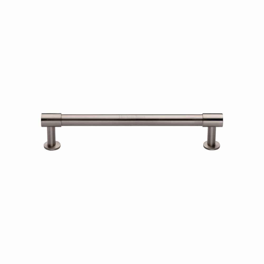 Heritage Brass Cabinet Hardware Satin Nickel / Cabinet Pull Handles / 128mm c/c Heritage Brass - Cabinet Pull Phoenix Design with 16mm Rose 128mm CTC Satin Nicke
