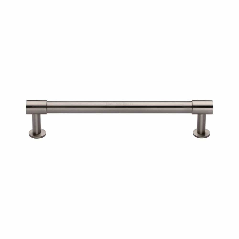 Heritage Brass Cabinet Hardware Satin Nickel / Cabinet Pull Handles / 160mm c/c Heritage Brass - Cabinet Pull Phoenix Design with 16mm Rose 160mm CTC Satin Nicke