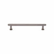 Heritage Brass Cabinet Hardware Satin Nickel / Cabinet Pull Handles / 128mm c/c Heritage Brass - Cabinet Pull Step Design with 16mm Rose 128mm CTC Satin Nickel F