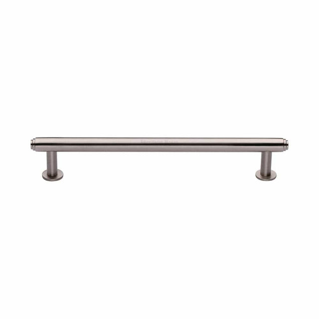 Heritage Brass Cabinet Hardware Satin Nickel / Cabinet Pull Handles / 160mm c/c Heritage Brass - Cabinet Pull Step Design with 16mm Rose 160mm CTC Satin Nickel F