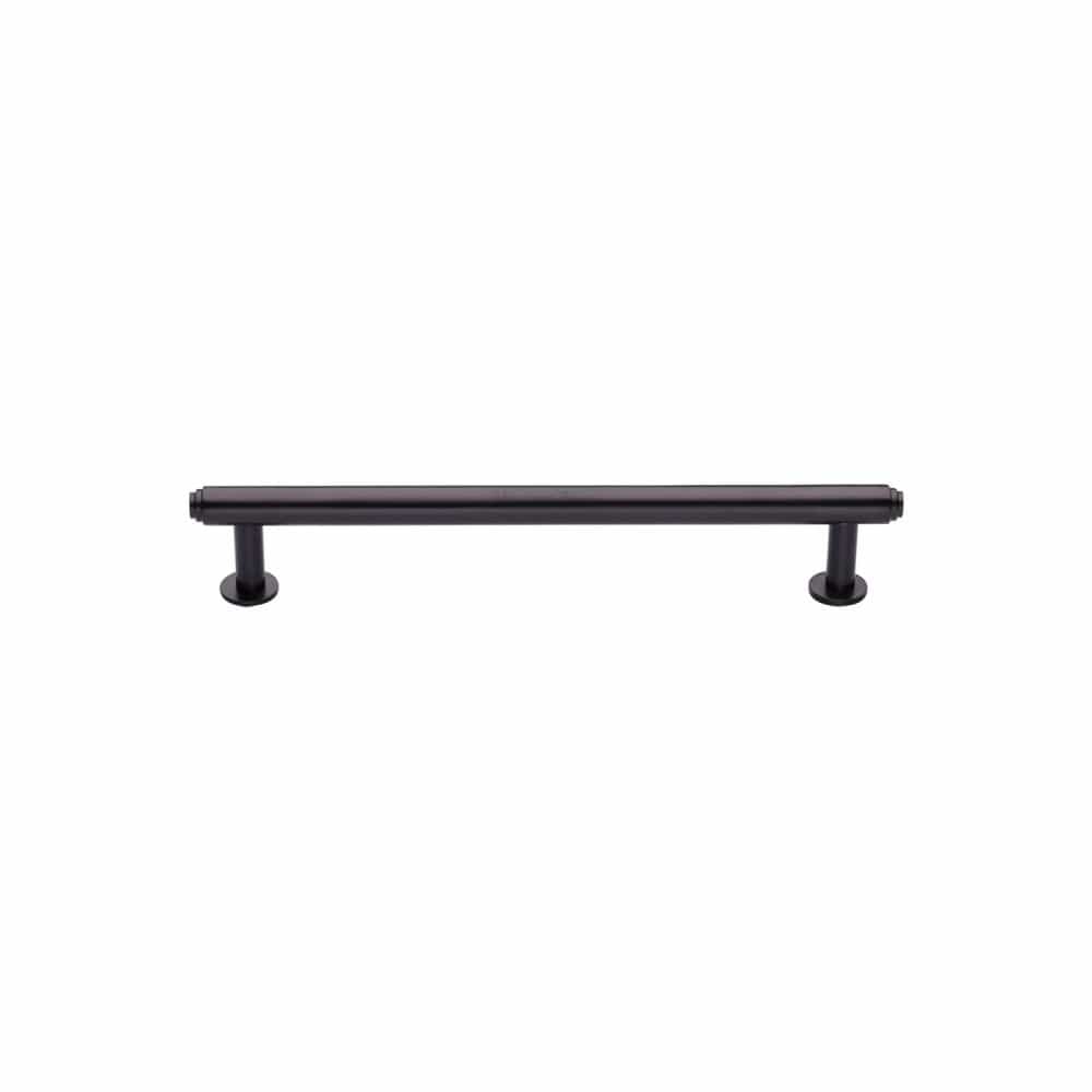 Heritage Brass Cabinet Hardware Matt Bronze / Cabinet Pull Handles / 96mm c/c Heritage Brass - Cabinet Pull Step Design with 16mm Rose 96mm CTC Matt Bronze Fi