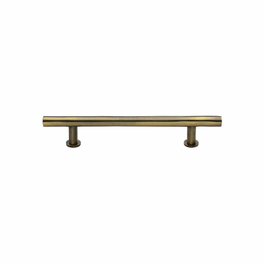 Heritage Brass Cabinet Hardware Antique Brass / Cabinet Pull Handles / 101mm c/c Heritage Brass - Cabinet Pull T-Bar Design with 16mm Rose 101mm CTC Antique Brass F