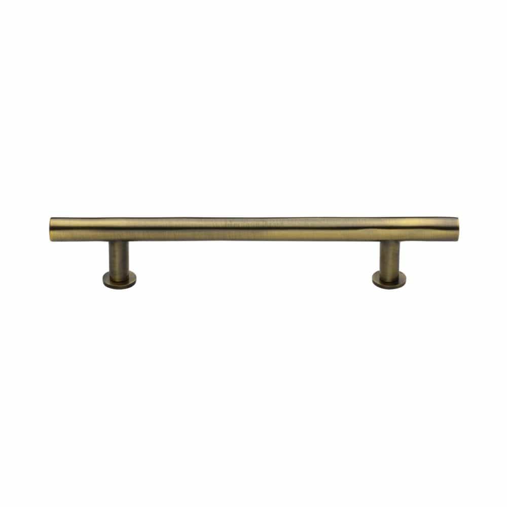 Heritage Brass Cabinet Hardware Antique Brass / Cabinet Pull Handles / 160mm c/c Heritage Brass - Cabinet Pull T-Bar Design with 16mm Rose 160mm CTC Antique Brass F