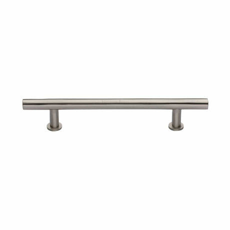 Heritage Brass Cabinet Hardware Satin Nickel / Cabinet Pull Handles / 160mm c/c Heritage Brass - Cabinet Pull T-Bar Design with 16mm Rose 160mm CTC Satin Nickel