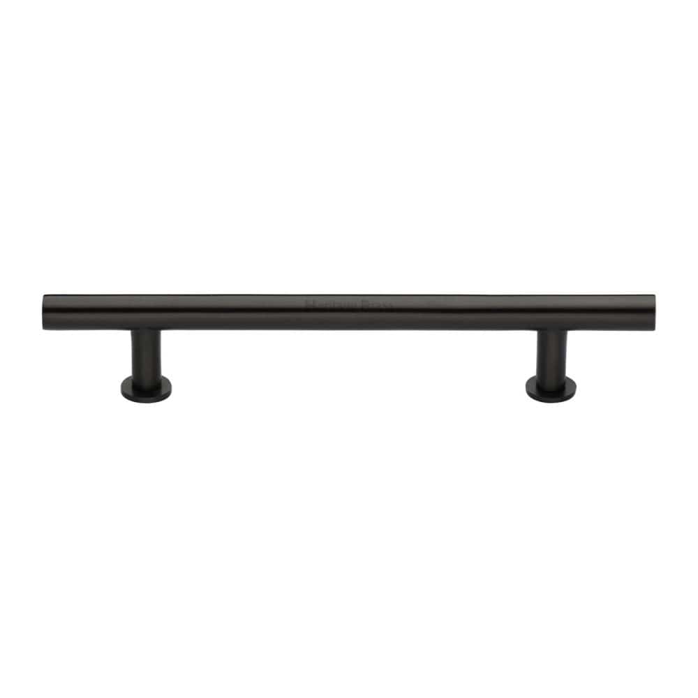 Heritage Brass Cabinet Hardware Matt Bronze / Cabinet Pull Handles / 203mm c/c Heritage Brass - Cabinet Pull T-Bar Design with 16mm Rose 203mm CTC Matt Bronze