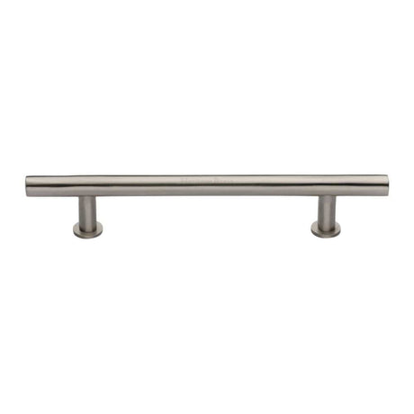 Heritage Brass Cabinet Hardware Satin Nickel / Cabinet Pull Handles / 203mm c/c Heritage Brass - Cabinet Pull T-Bar Design with 16mm Rose 203mm CTC Satin Nickel