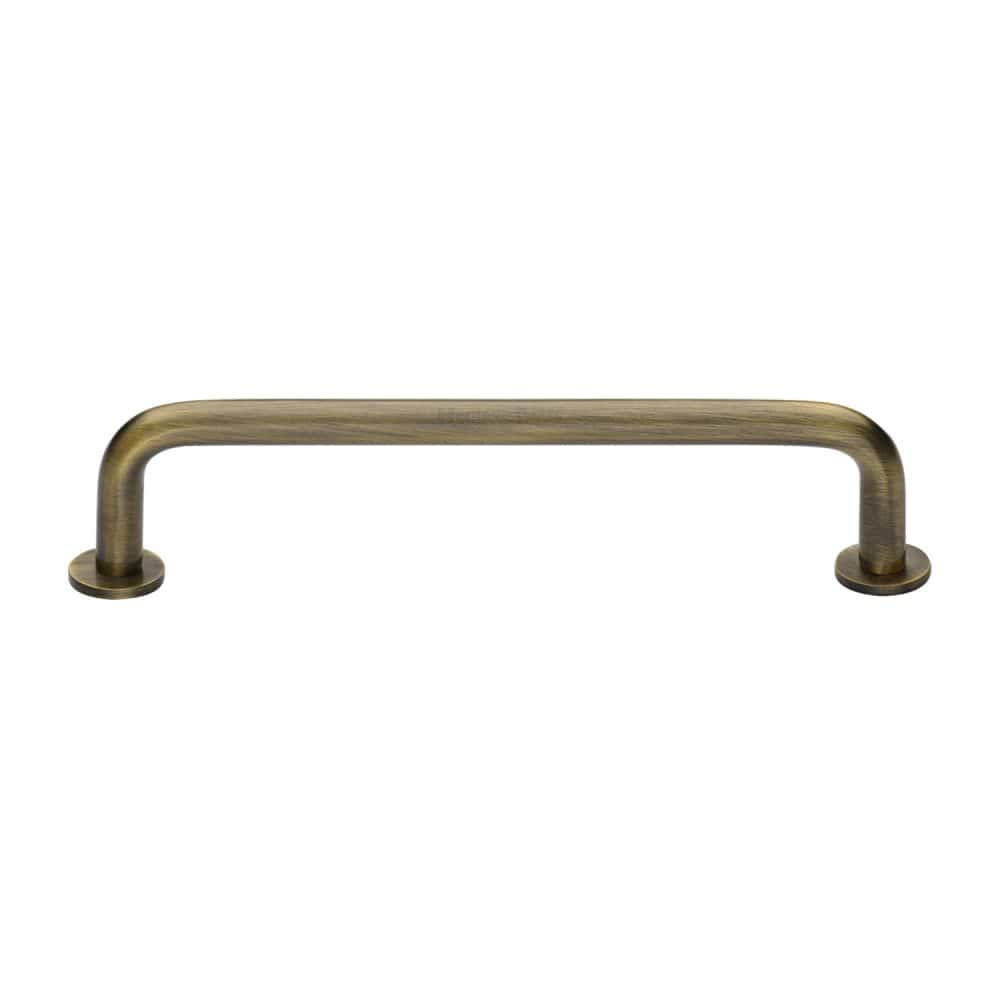 Heritage Brass Cabinet Hardware Antique Brass / Cabinet Pull Handles / 160mm c/c Heritage Brass - Cabinet Pull Wire Design with 16mm Rose 160mm CTC Antique Brass Fi