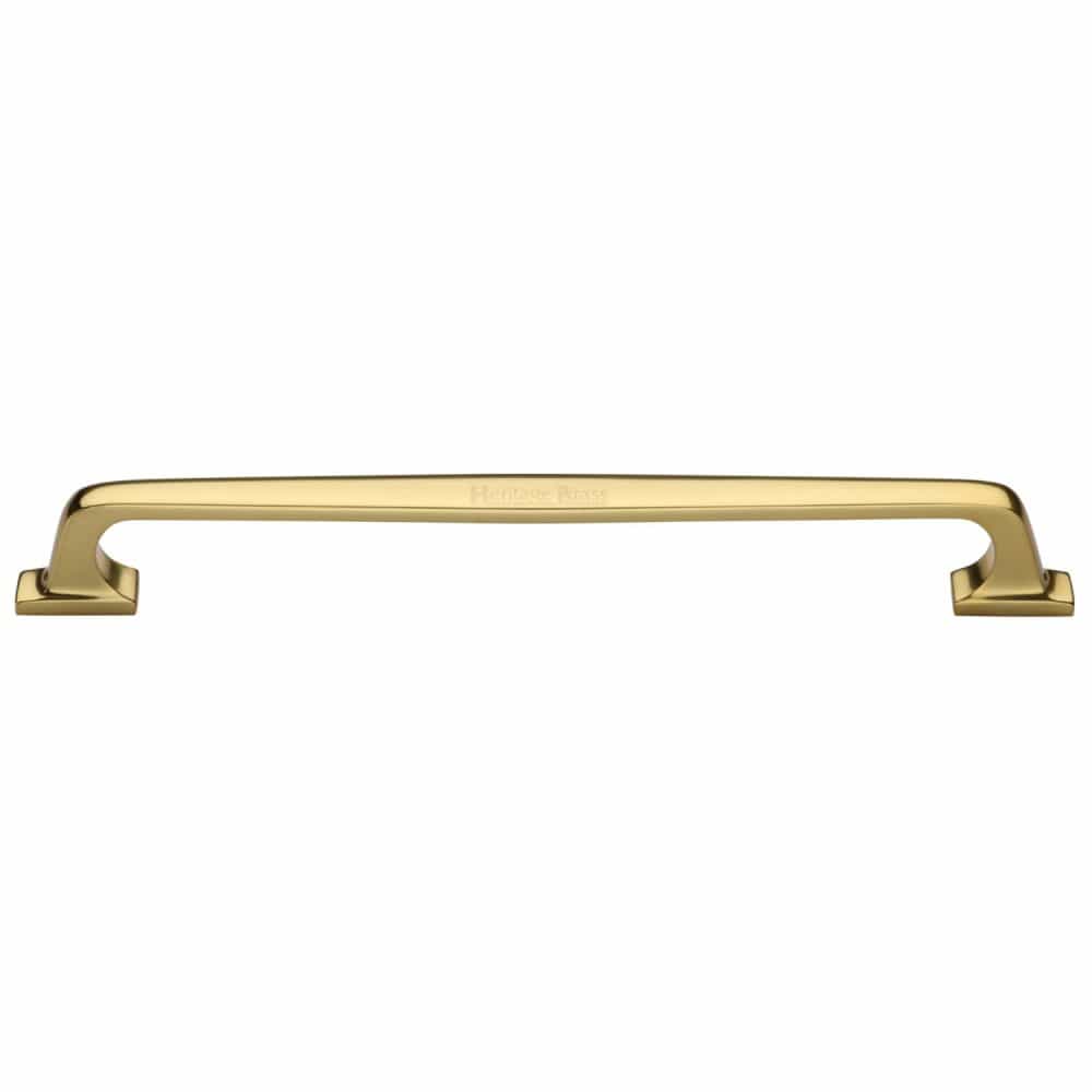 Heritage Brass Door Furniture Polished Brass / Pull Handles (Bolt Through) Heritage Brass - Door Pull Handle Durham Design 497mm Polished Brass Finish
