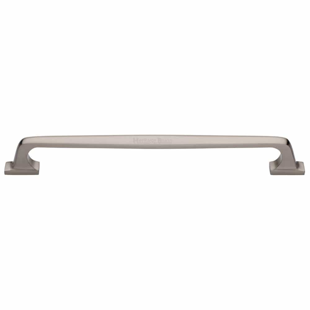 Heritage Brass Door Furniture Satin Nickel / Pull Handles (Bolt Through) Heritage Brass - Door Pull Handle Durham Design 497mm Satin Nickel Finish