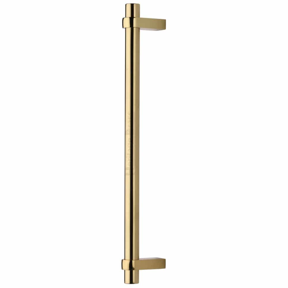 Heritage Brass Door Furniture Polished Brass / Pull Handles (Bolt Through) Heritage Brass - Door Pull Handle Industrial Design 505mm Polished Brass Finish