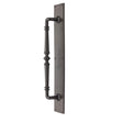 Heritage Brass Door Furniture Matt Bronze / Pull Handle (Backplate) Heritage Brass - Door Pull Handle on Plate Avon Design Matt Bronze Finish