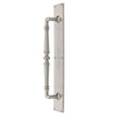 Heritage Brass Door Furniture Satin Nickel / Pull Handle (Backplate) Heritage Brass - Door Pull Handle on Plate Avon Design Satin Nickel Finish