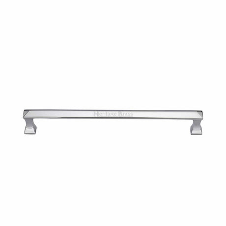 Heritage Brass Door Furniture Polished Chrome / Pull Handles (Bolt Through) Heritage Brass - Door Pull Handle Pyramid Design 326mm Polished Chrome Finish
