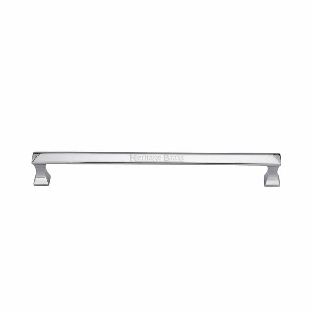 Heritage Brass Door Furniture Polished Chrome / Pull Handles (Bolt Through) Heritage Brass - Door Pull Handle Pyramid Design 326mm Polished Chrome Finish