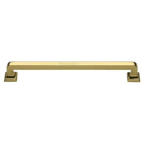 Heritage Brass Door Furniture Polished Brass / Pull Handles (Bolt Through) Heritage Brass - Door Pull Handle Square Vintage Design 490mm Polished Brass Finish