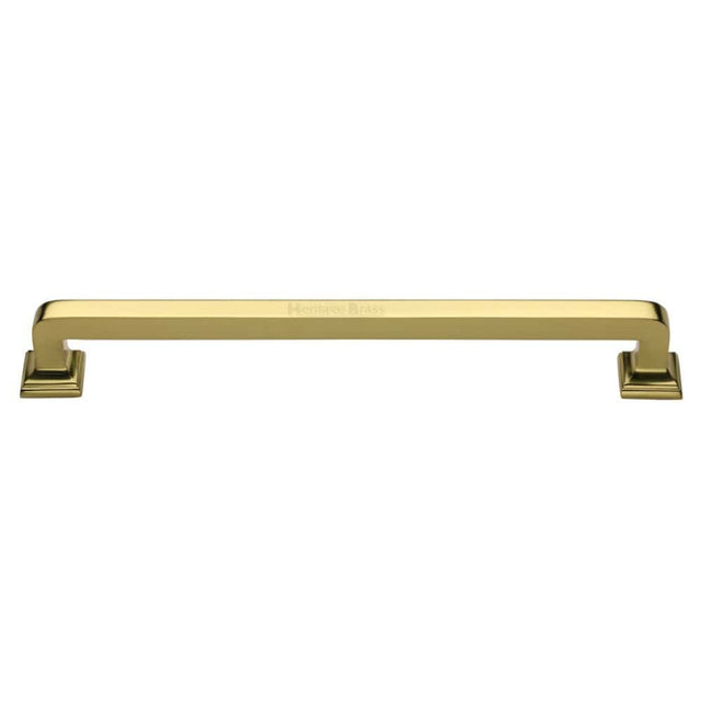 Heritage Brass Door Furniture Polished Brass / Pull Handles (Bolt Through) Heritage Brass - Door Pull Handle Square Vintage Design 490mm Polished Brass Finish