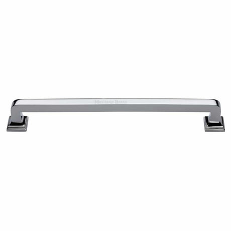 Heritage Brass Door Furniture Polished Chrome / Pull Handles (Bolt Through) Heritage Brass - Door Pull Handle Square Vintage Design 490mm Polished Chrome Finish