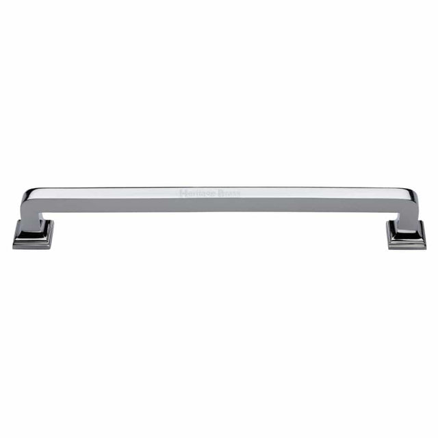 Heritage Brass Door Furniture Polished Chrome / Pull Handles (Bolt Through) Heritage Brass - Door Pull Handle Square Vintage Design 490mm Polished Chrome Finish