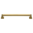 Heritage Brass Door Furniture Satin Brass / Pull Handles (Bolt Through) Heritage Brass - Door Pull Handle Square Vintage Design 490mm Satin Brass Finish