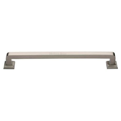 Heritage Brass Door Furniture Satin Nickel / Pull Handles (Bolt Through) Heritage Brass - Door Pull Handle Square Vintage Design 490mm Satin Nickel Finish