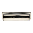 Heritage Brass Cabinet Hardware Polished Nickel / Cabinet Cup Pulls / 152mm c/c Heritage Brass - Drawer Cup Pull Shropshire Design 152mm CTC Polished Nickel Finish
