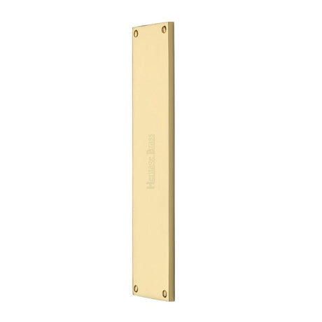 Heritage Brass Door Furniture Polished Brass / Finger Plates / 310 x 76mm Heritage Brass - Fingerplate 310 x 76mm - Polished Brass Finish