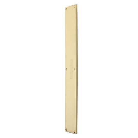 Heritage Brass Door Furniture Polished Brass / Finger Plates / 500 x 76mm Heritage Brass - Fingerplate 500 x 76mm - Polished Brass Finish