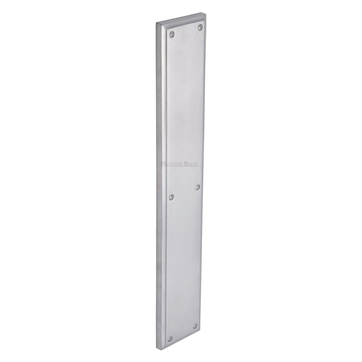Heritage Brass Door Furniture Satin Chrome Heritage Brass - Heritage Brass Fingerplate - Satin Chrome