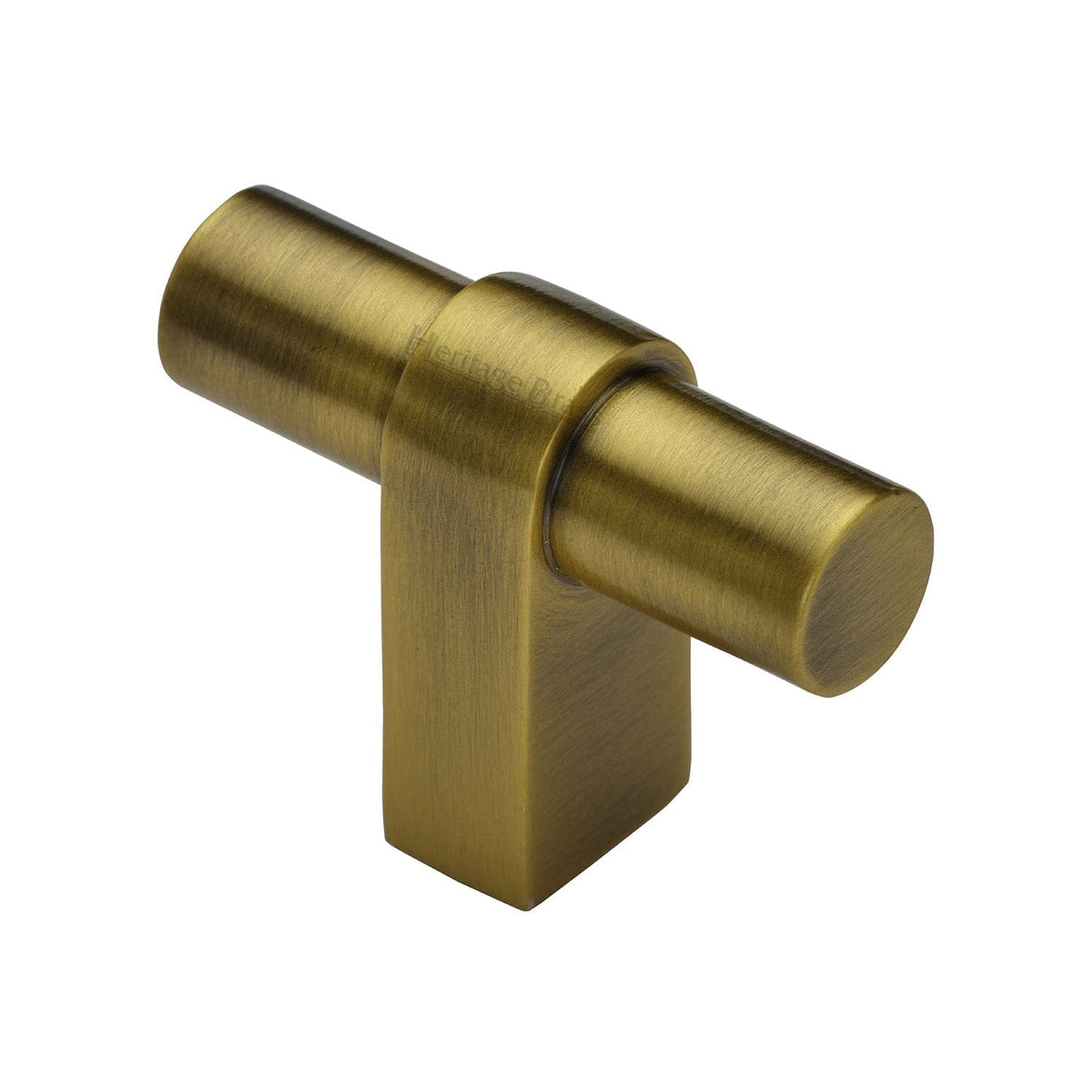 Heritage Brass Cabinet Hardware Antique Brass / Cabinet Knobs Heritage Brass - Industrial T-Bar Cabinet Knob - Antique Brass