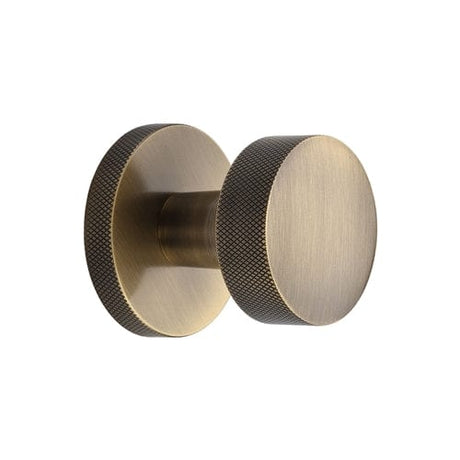 Heritage Brass Door Furniture Antique Brass / Mortice Knobs Heritage Brass Knightsbridge Knurled Knob on Knurled Concealed base Antique Brass finish
