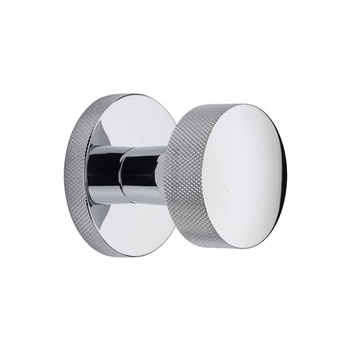 Heritage Brass Door Furniture Polished Chrome / Mortice Knobs Heritage Brass Knightsbridge Knurled Knob on Knurled Concealed base Polished Chrome finish