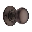 Heritage Brass Door Furniture Matt Bronze / Mortice Knobs Heritage Brass Mortice Knob Chester Design Matt Bronze Finish