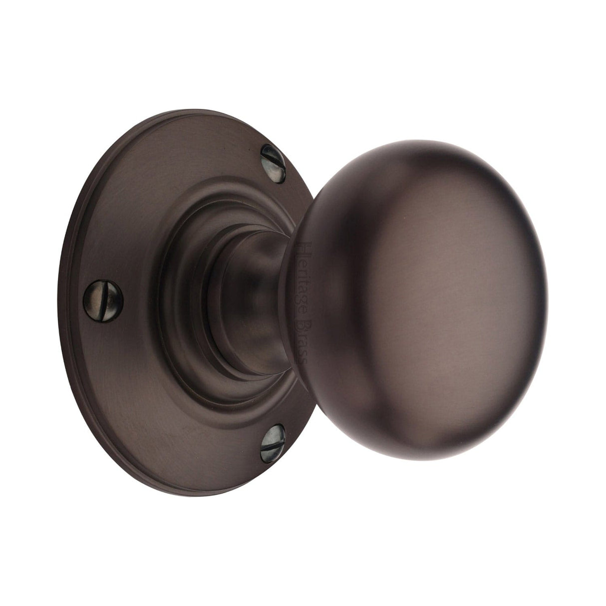 Heritage Brass Door Furniture Matt Bronze / Mortice Knobs Heritage Brass Mortice Knob Chester Design Matt Bronze Finish