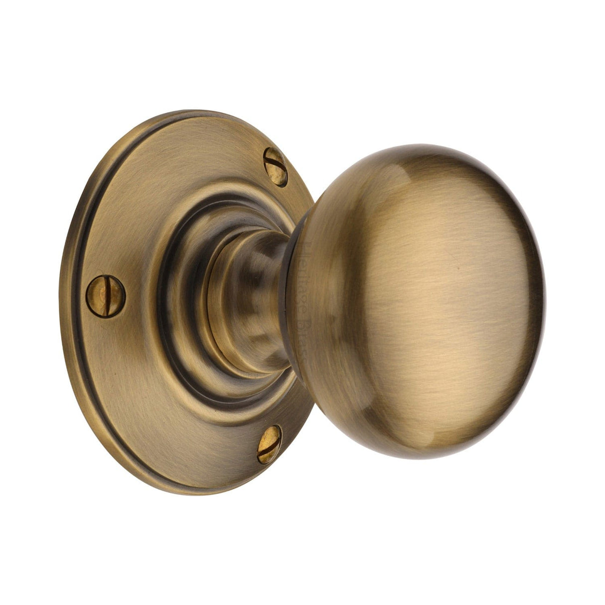 Heritage Brass Door Furniture Antique Brass / Mortice Knobs Heritage Brass Mortice Knob on Rose Chester Design Antique Brass finish