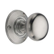 Heritage Brass Door Furniture Satin Chrome / Mortice Knobs Heritage Brass Mortice Knob on Rose Chester Design Satin Chrome finish