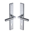Heritage Brass Door Furniture Satin Chrome / Multi Point Lock Set / 92mm c/c Heritage Brass - Multi-Point Door Handle Lever Lock Bauhaus RH Design Satin Chrom